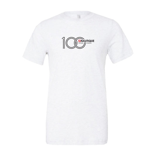 100th Anniversary Center Chest Logo Tee - White