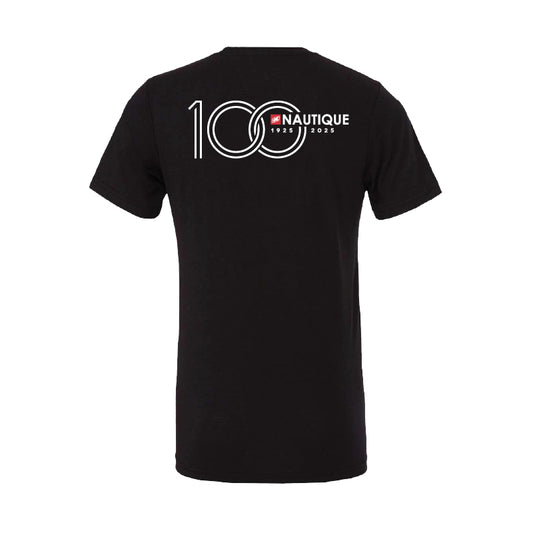 100th Anniversary Horizontal Back Logo Tee - Black