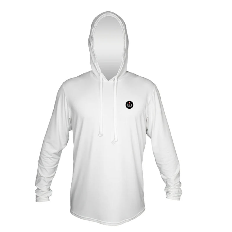 Men's 100th Anniversary Anetik Tech Hoodie Tee - White Heathered