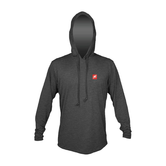 Men's Anetik LS Hooded Low Pro Tech Shirt - Charcoal Heather