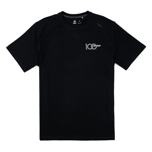 Men's 100th Anniversary SS TASC Fitness Tee - Black