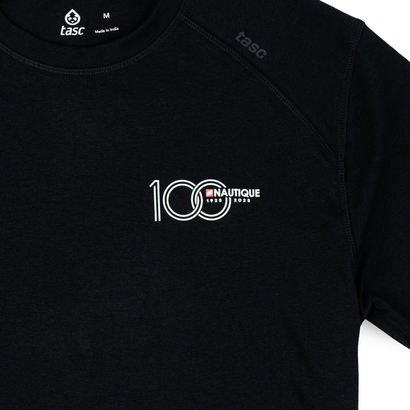 Men's 100th Anniversary SS TASC Fitness Tee - Black