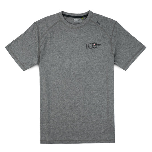 Men's 100th Anniversary SS TASC Fitness Tee - Heather Grey