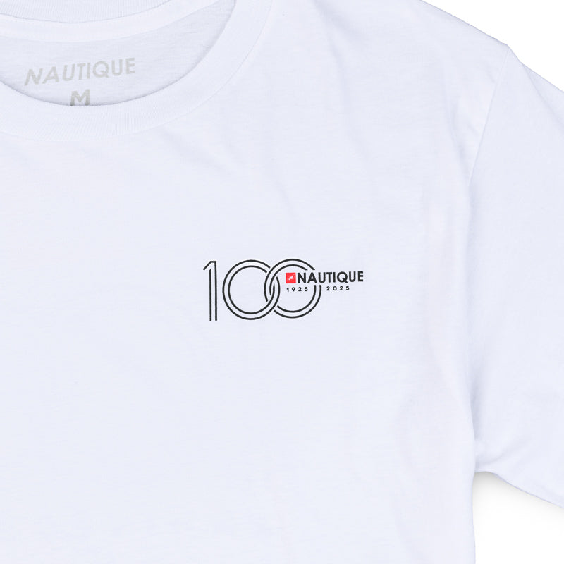 Women's 100th Anniversary Boxy Crop Tee - White