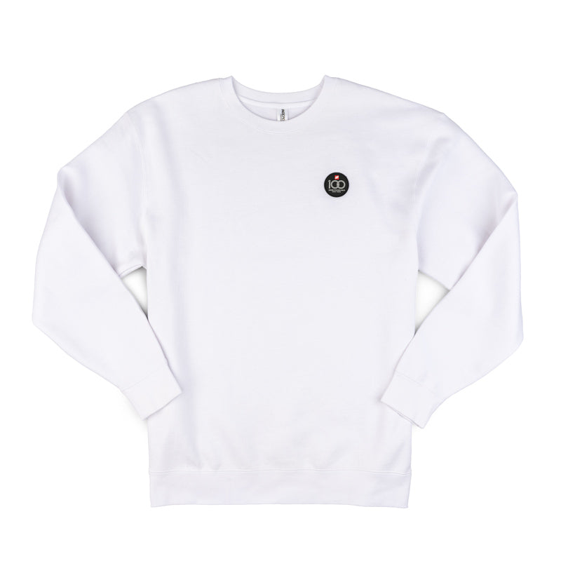 Unisex 100th Anniversary Crewneck Sweatshirt - White