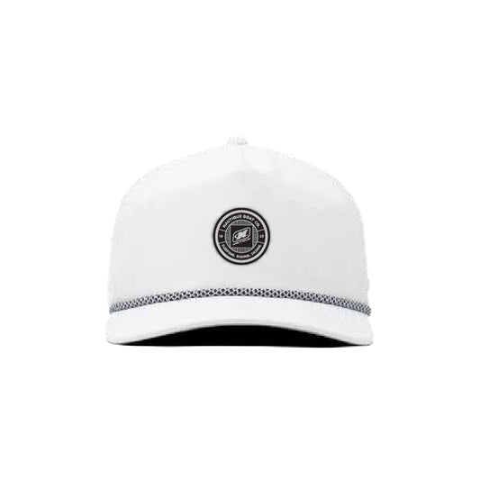 Melin Coronado Cap - White (Black Circle Patch) - Pack of 5 Caps
