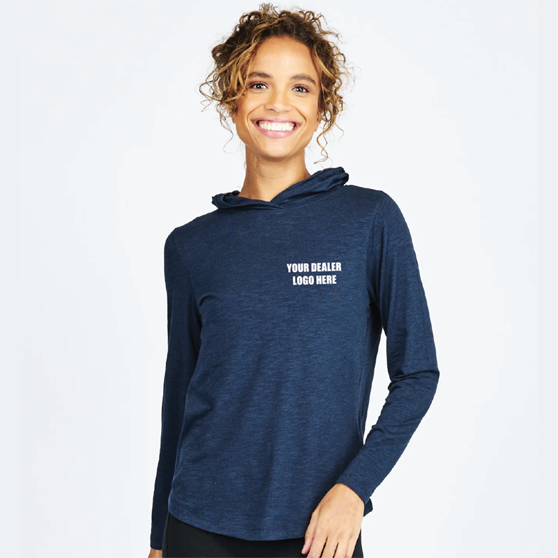 Women's TASC Recess Hoodie - Navy - Custom Dealer Logo