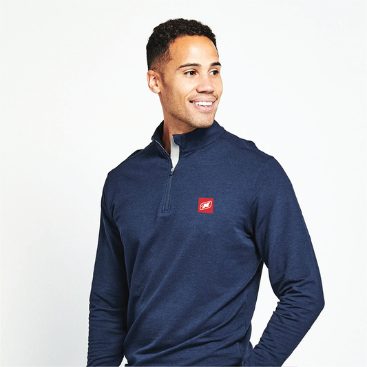 Men's TASC Cloud French Terry 1/4 Zip - Navy - PVC Patch