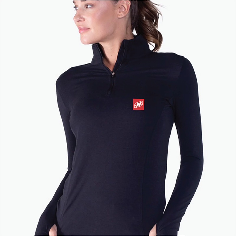 Women's TASC Recess 1/4 Zip Pullover - Black - PVC Patch