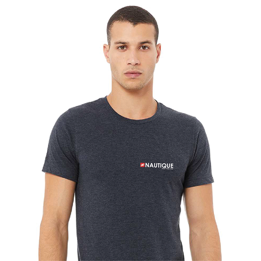 Men's Canvas Blended SS Tee - Heather Navy - Screen Print