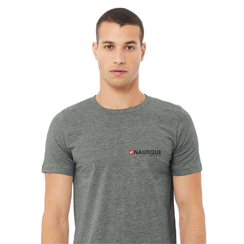 Men's Canvas Blended SS Tee - Deep Heather Grey - Screen Print