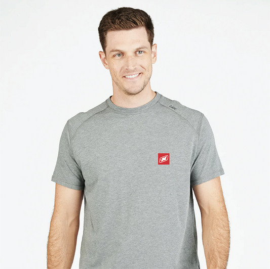 Men's TASC SS Carrollton Tee - Heather Grey - PVC Patch