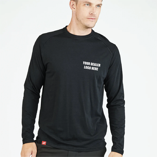 Men's TASC LS Carrollton Tee - Black - Custom Dealer Logo