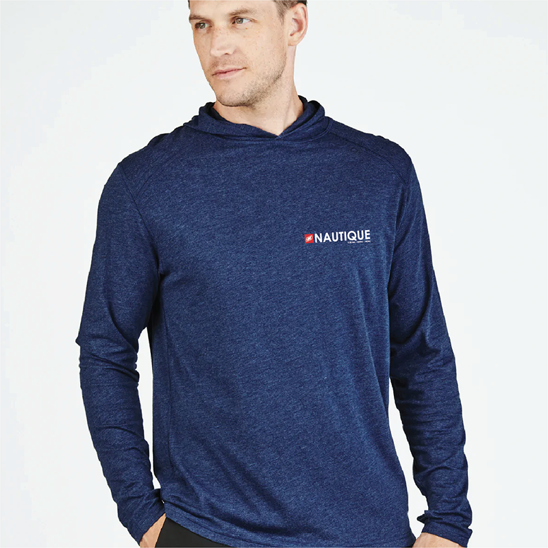 Men's TASC Carrollton Lightweight Hoodie - Navy Heather - Screen Print