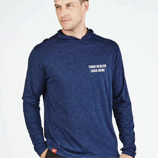 Men's TASC Carrollton Lightweight Hoodie - Navy Heather - Custom Dealer Logo